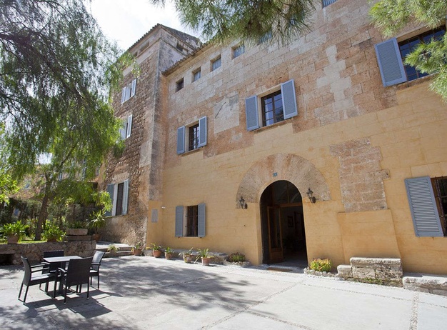 Fassade Ca S’Hereu Ländliches Haus en Son Servera, Mallorca